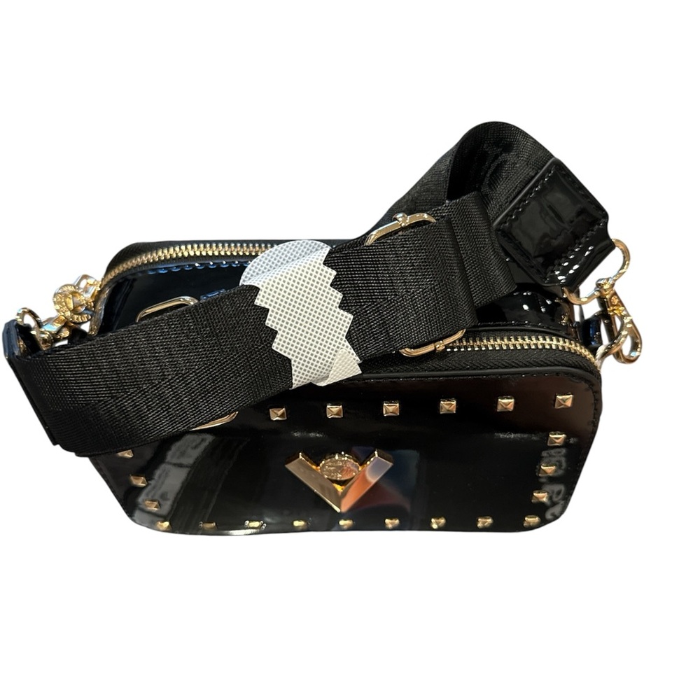 Valentino Orlandi Black and Gold Crossbody Bag - Picture 2 of 4